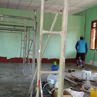 Bau eines Schulgebäudes in Nyaung Pin Thar, Myanmar, Bild 4
