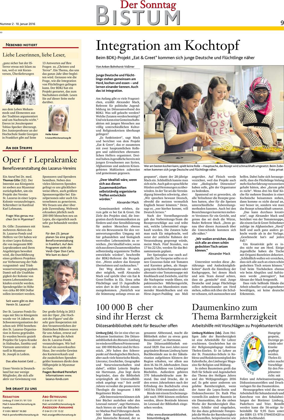 Der Sonntag, 10.01.2016